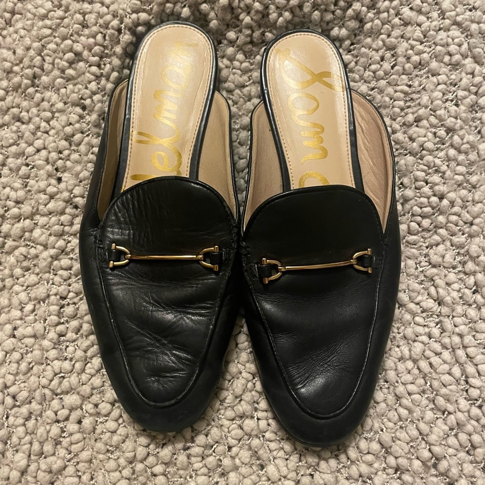 Sam Edelman Black Mules